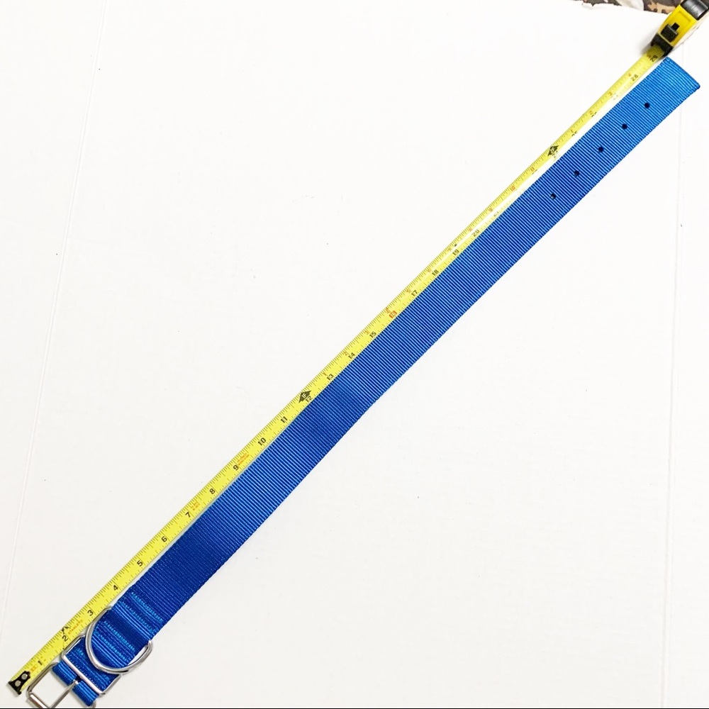 blue wide dog collar - Picture 5 of 7